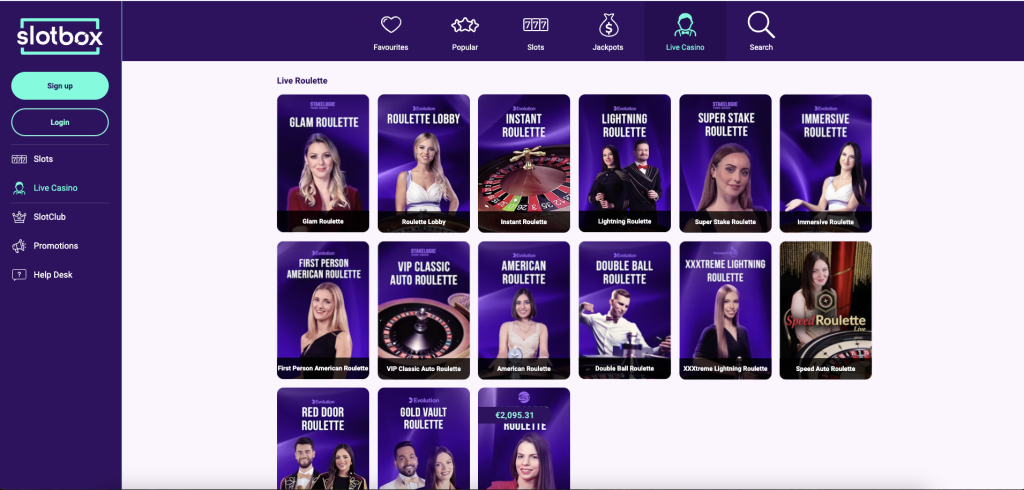 online roulette games from slotbox